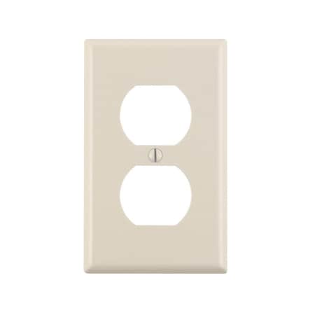 Leviton Leviton Light Almond 1 gang Thermoset Plastic Duplex Wall Plate 10 pk 78003-TMP